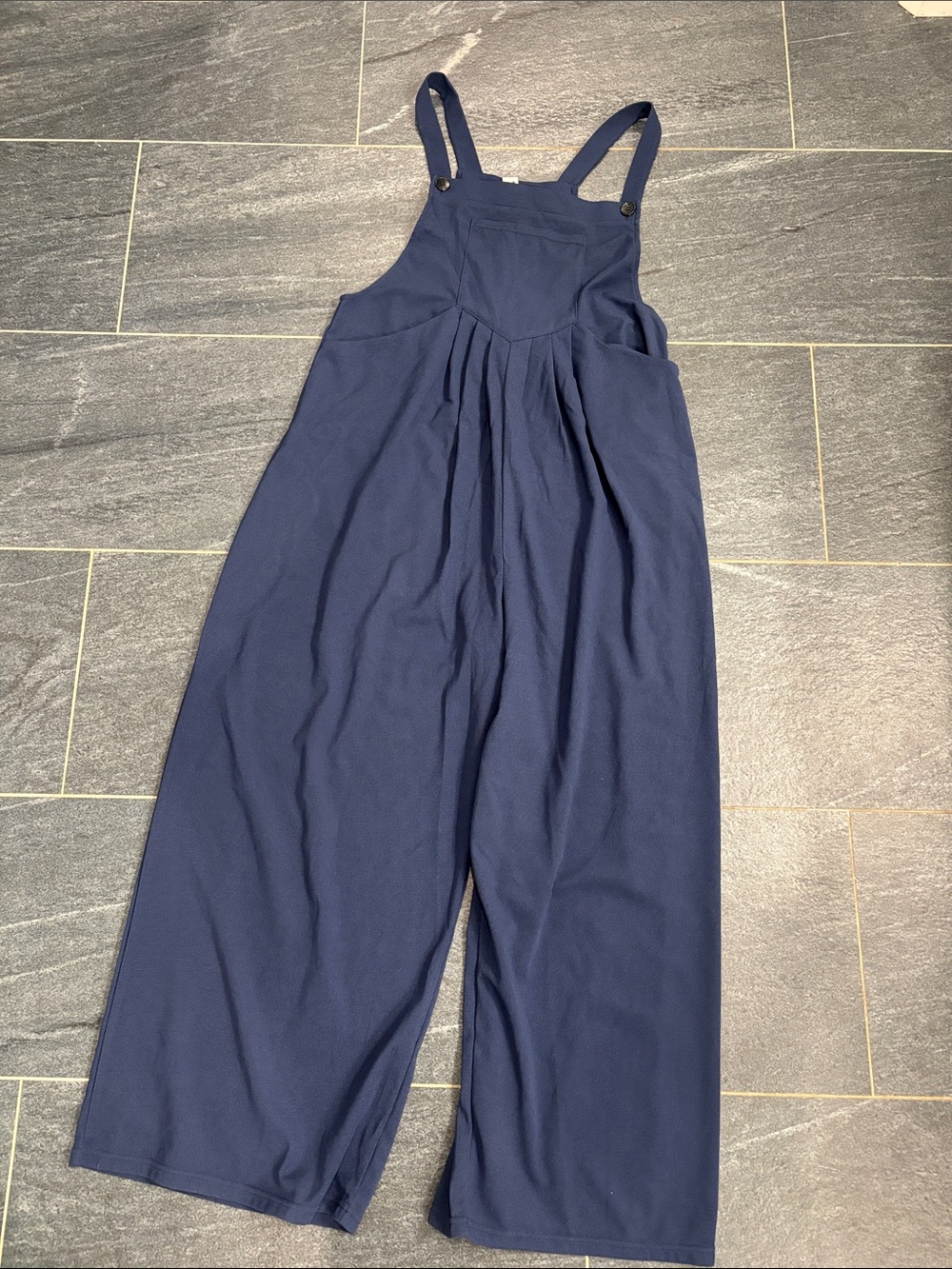 HALARA Navy Wide-Leg Jumpsuit/Overalls